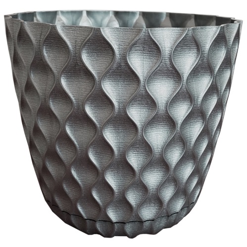 Горщик для квітів Alyaplastik VENUS NO:4 круглий 4,7 л сірий (ALY204gray 11815) 