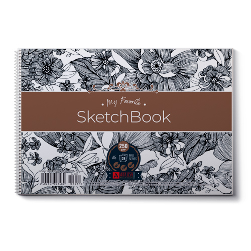 Скетчбук Аркуш Витаж А5 на спирале 28 листов 1В2051 