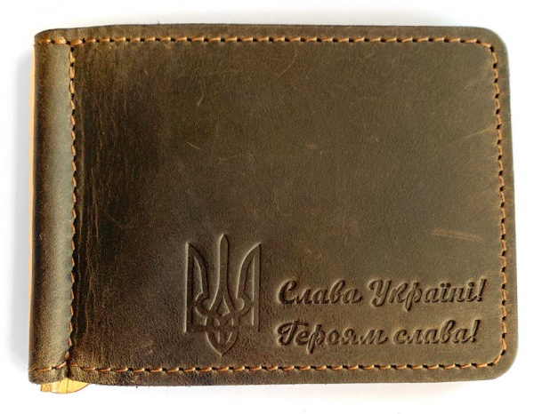 Зажим для купюр Shiynik с Гербом LEWIS [128] Brown Heather 