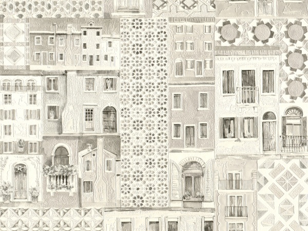 Шпалери вінілові на паперовій основі Слов'янські шпалери Expromt Стріт 5821-06 0,53x10,05 м 