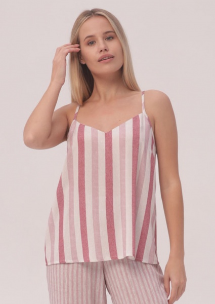 Майка женская Roksana Nika №1326/67002 р. 48 розовый с принтом