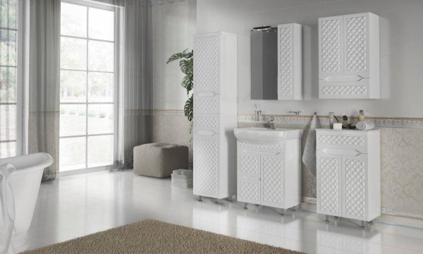 Зеркало со шкафчиком Aqua Rodos Родорс 70 с пеналом справа (без подсветки) АР000001176