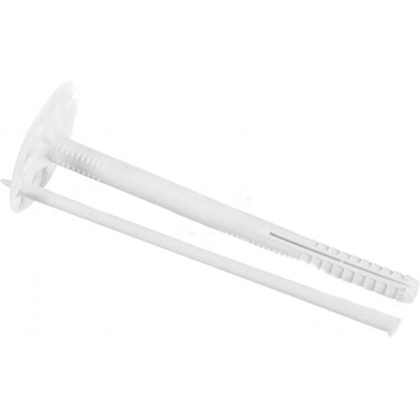 Дюбель для теплоизоляции с пластиковым гвоздем BauGut 10x160 мм 120 шт