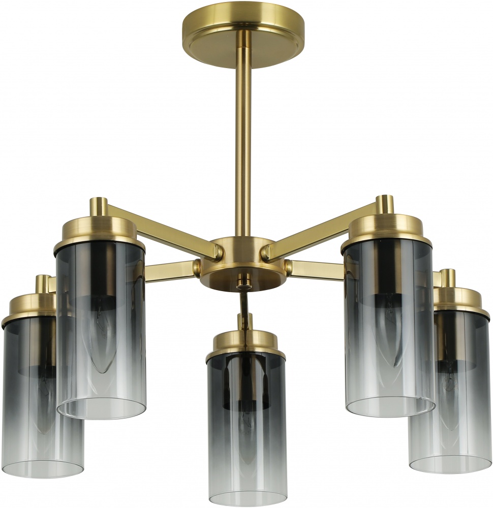 Люстра потолочная Sensio Andromeda 5x40 Вт E14 золото/черный ALG-74674/5