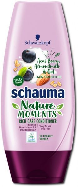 Кондиціонер Schauma Nature Moment Ягода асаї, мигдаль і овес для дуже ушкодженого і виснаженого волосся 200 мл