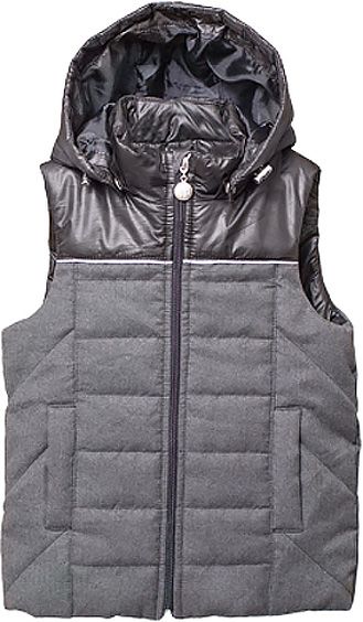 Жилет Модний Карапуз утепленный р.128 серый с черным 03-00789-0 