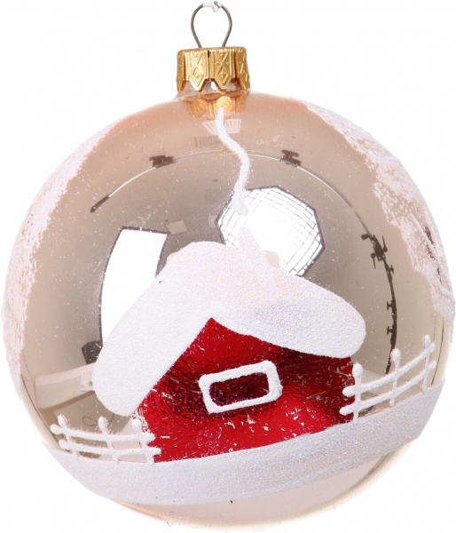 Шар новогодний мульти d 100 мм в ассортименте