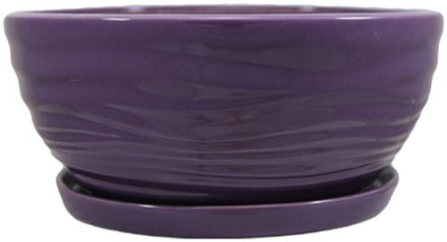 Горшок керамический Резон Бонсайка круглый 5,5 л фиолетовый (Р267) 