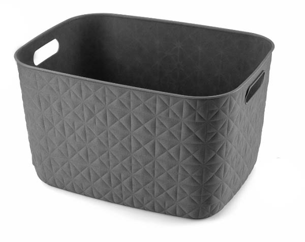 Кошик для зберігання Curver 258709 темно-сірий Softex L 19 л 221x379x292 мм