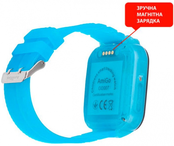 Смарт-годинник AmiGo GO007 FLEXI GPS blue (871497)