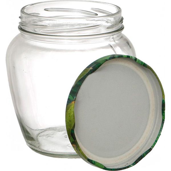Банка для консервування з кришкою твіст-оф амфора 550 мл 