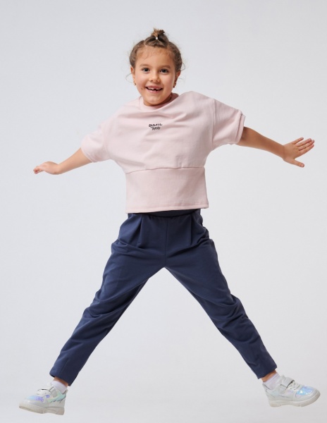 Штани для дівчаток Smil 115516 р.128 графітовий 