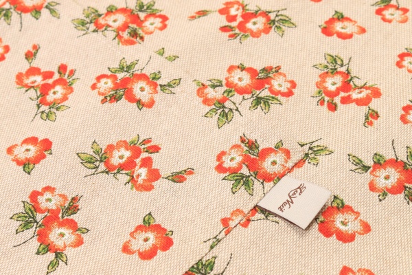 Фартук Lucy Оранжевые цветы + клетка La Nuit