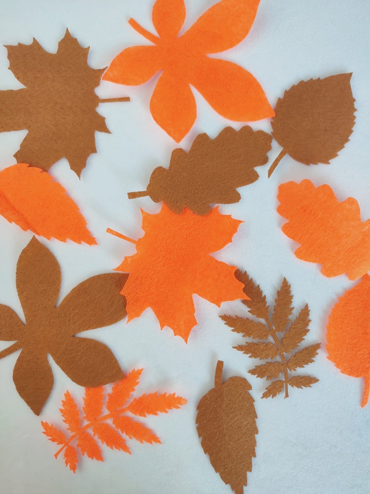 Декор із фетру GoToArt Набір осіннього листя 2 12 шт. 125439 мульті