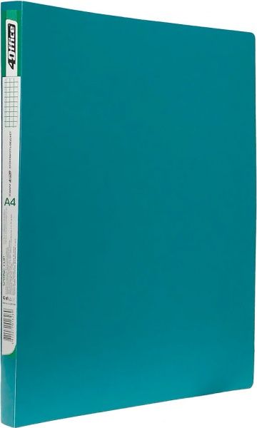 Папка скоросшиватель с карманом А4 500 мкн зеленый PP 4-213-04 4Office