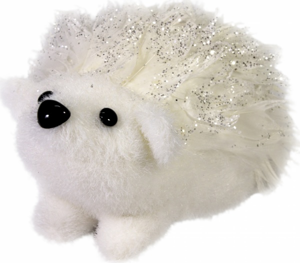 Декоративная фигура Ежик блестящий 13 см 