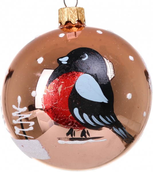 Шар новогодний мульти d 80 мм в ассортименте