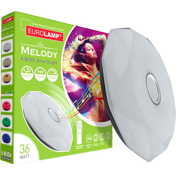 Светильник светодиодный Eurolamp Melody Smart Light SLM-36W-N6 (deco) 36 Вт белый 3000-6000 К 
