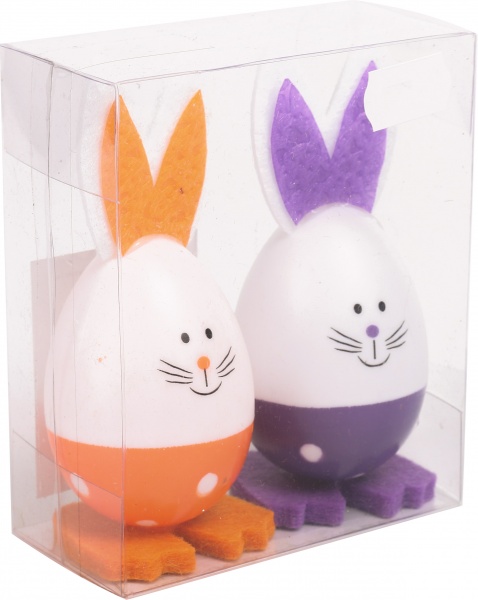 Набор декоративный Shunda Яйца-смешарики пасхальные 10 см в ассортименте