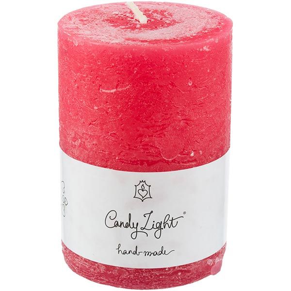 Свеча Цилиндр C-07 красная 100 мм