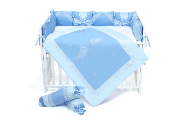 Комплект для дитячого ліжечка Baby Veres Angel wings blue блакитно-синій 216.20
