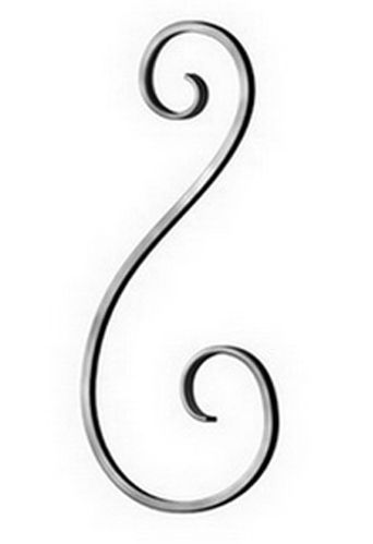 Завиток Радуга-N «S» асиметричний 175х70 мм 130/10