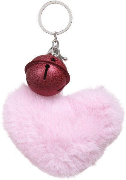 Брелок для рюкзака Сердце розовое