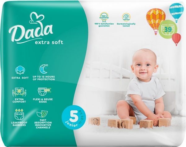 Підгузки Dada Extra Soft 5 Junior 11-25 кг, 39 шт.