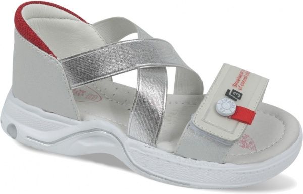 Сандалии для девочки ТОМ.М р.32 серебряный 9084D 