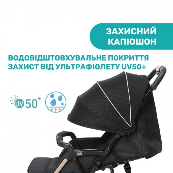 Коляска прогулочная Chicco Ohlala 3 Black Re-Lux 79733.56 