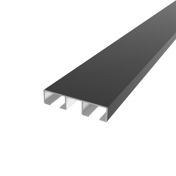 Карниз АЛЮПРО ЄВРО подвійний укомплектований 300 см чорний 1 шт. 