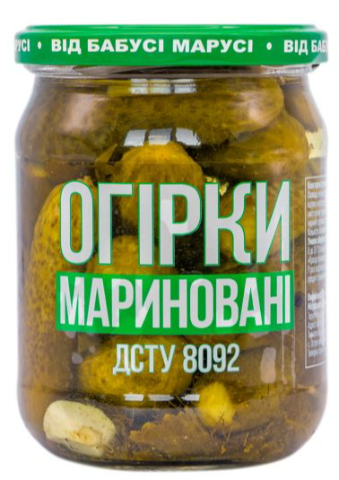 Огурцы маринованные маринованные 460 г 4820266090029