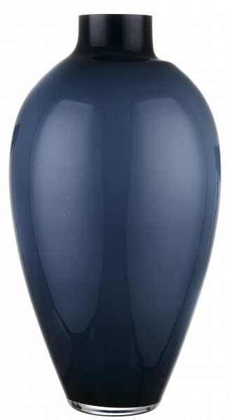 Ваза Wrzesniak Glassworks Amphor 47 см темно-синя 
