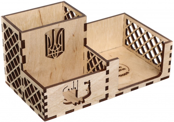 Органайзер настольный основатели Киева 18,8x10,3x9,5 см дерево Nice goods