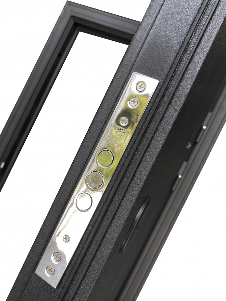 Дверь входная Двері БЦ Хортица черный муар 2050x960 мм левая