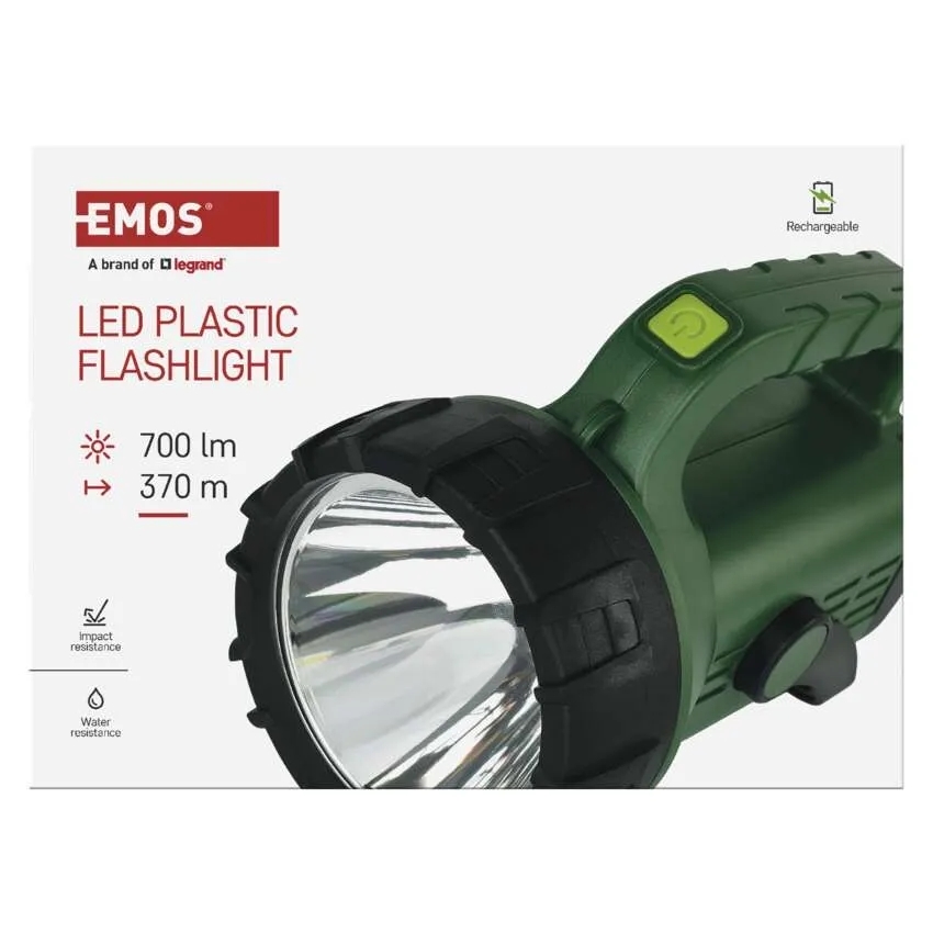 Фонарь Emos LED 3600 mAh 700 Lm зелено-черный P2315
