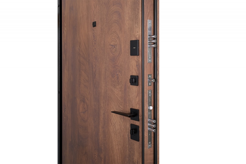 Дверь входная Abwehr КС (585+0) 086L (СДК)+ (СДК) спил дерева коньячный 2050х860 мм левая