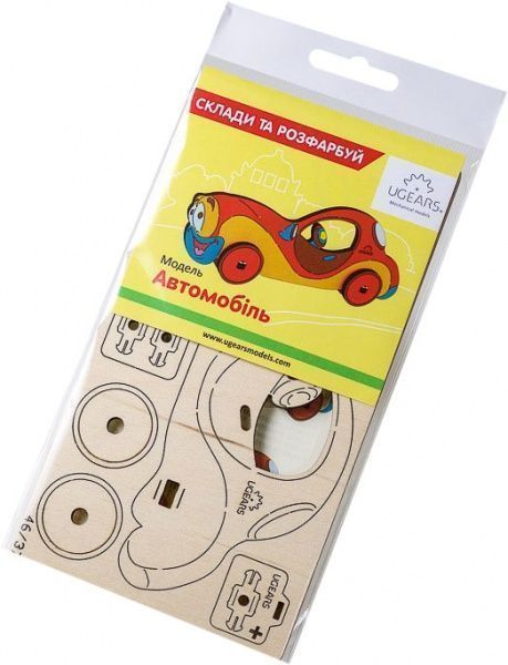 Раскраска UGEARS Автомобиль