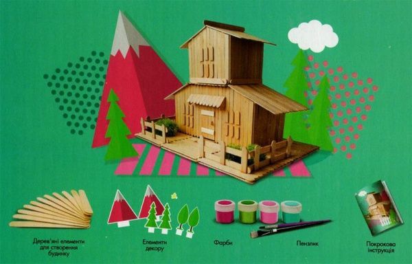 Набор для творчества Домик Шале WoodToy