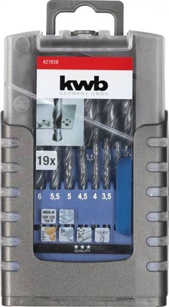 Набор сверл по металлу KWB HSS 10x1-10 мм 19 шт.