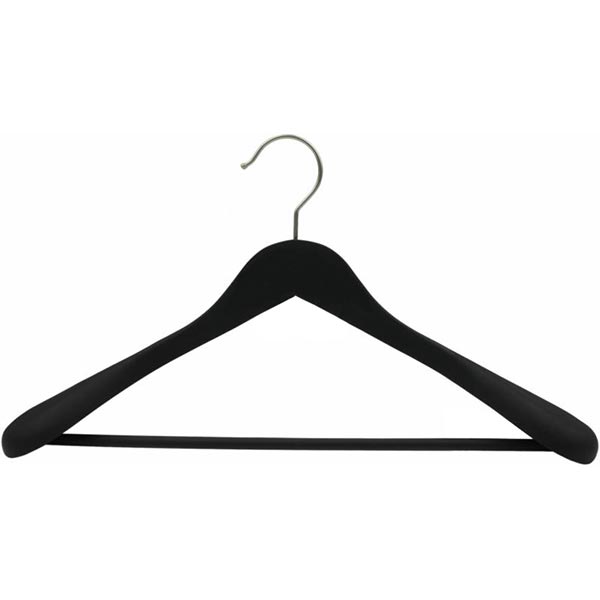 Плечики Vivendi для верхней одежды с перекладиной черный матовый 43 см 