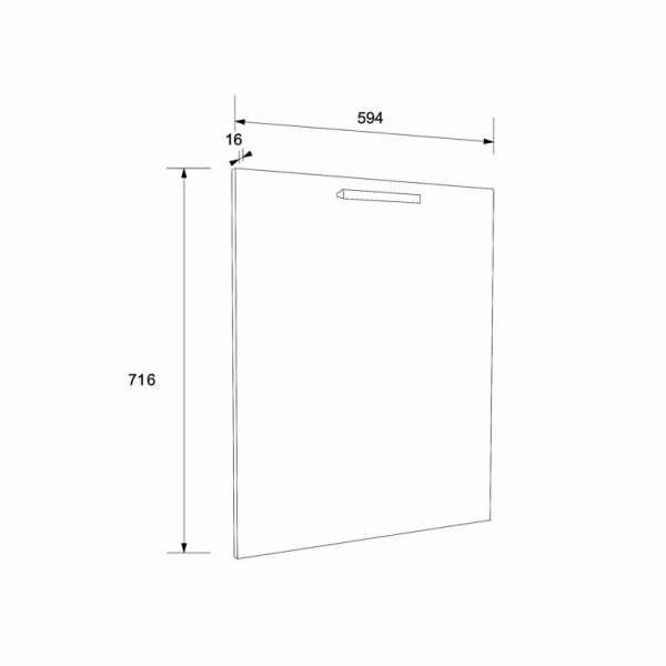 Фасад для кухні Аліна дуб сонома / лате