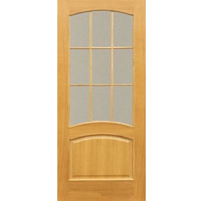 Дверное полотно ОМиС Капри ПО 800 мм дуб натуральный тонированный