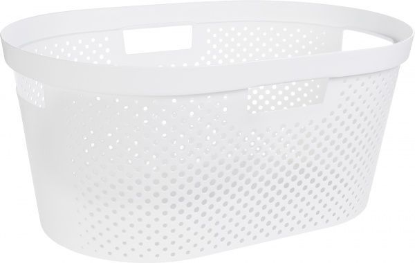 Кошик для білизни Curver Infinity ажурний білий 590x390x270 мм