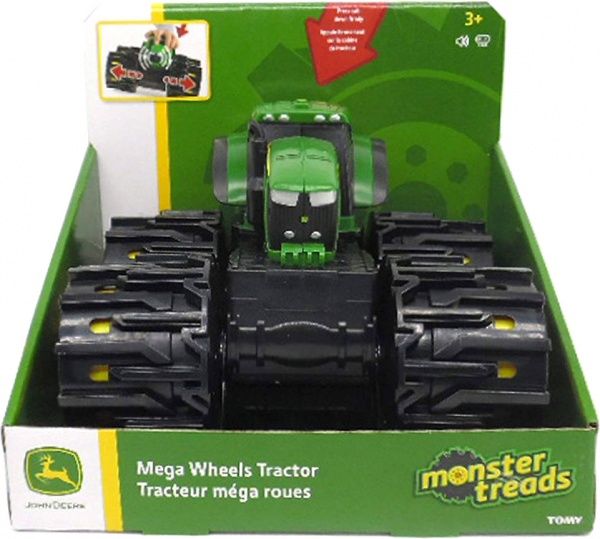 Игрушка Tomy John Deere Трактор Monster Treads с большими колесами 46645