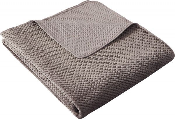 Покривало Basic 3D Velvet 240x220 см La Nuit сірий 
