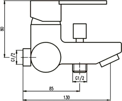 Смеситель для ванны Deante Elder BCE 010M
