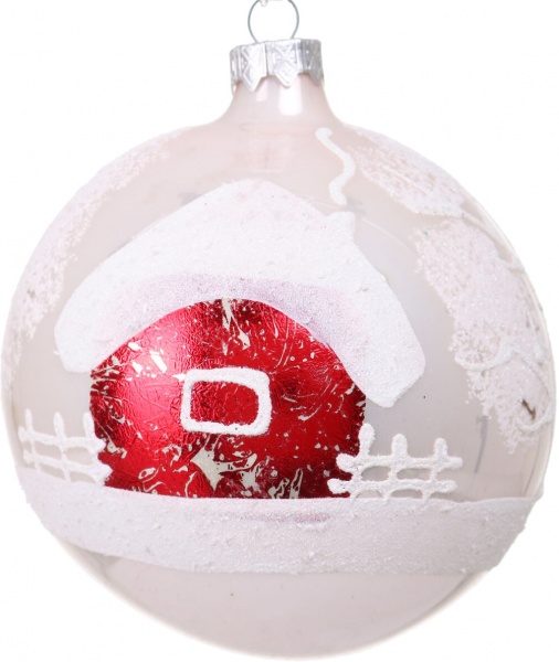 Шар новогодний мульти d 100 мм в ассортименте