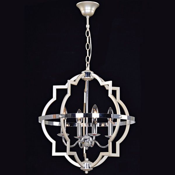 Люстра Victoria Lighting Vienna/SP4 4x40 Вт E14 сріблястий