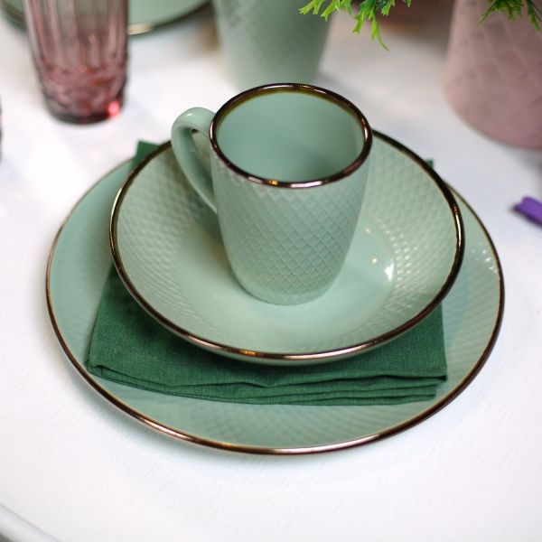 Тарілка супова Rombique Menthol 20 см 620 мл Bella Vita